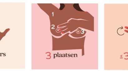 de regel van 3 vertelt hoe je je borsten kunt checken